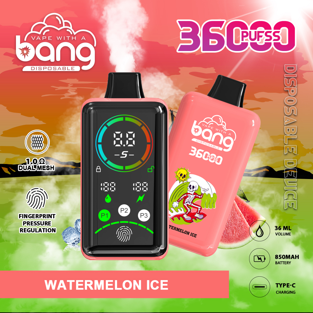 Bang 36K Power Advanced Fingerprint  Disposable Vape(3 pieces)