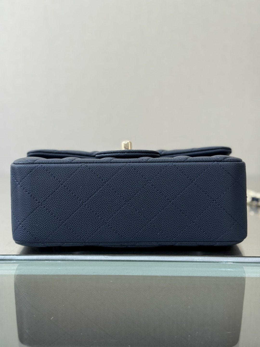 Mini Classic Flap Handbag（Dark Gray-Blue） - Mocuir