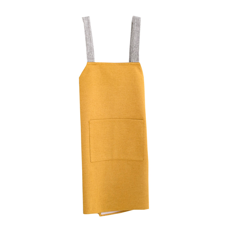 Home kitchen cross apron sling fabric cotton apron home restaurant tea shop sleeveless overalls