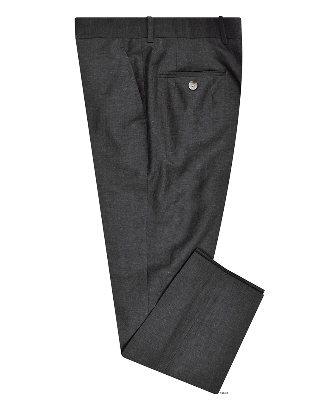 Dark Grey Wool Linen Dress Pant
