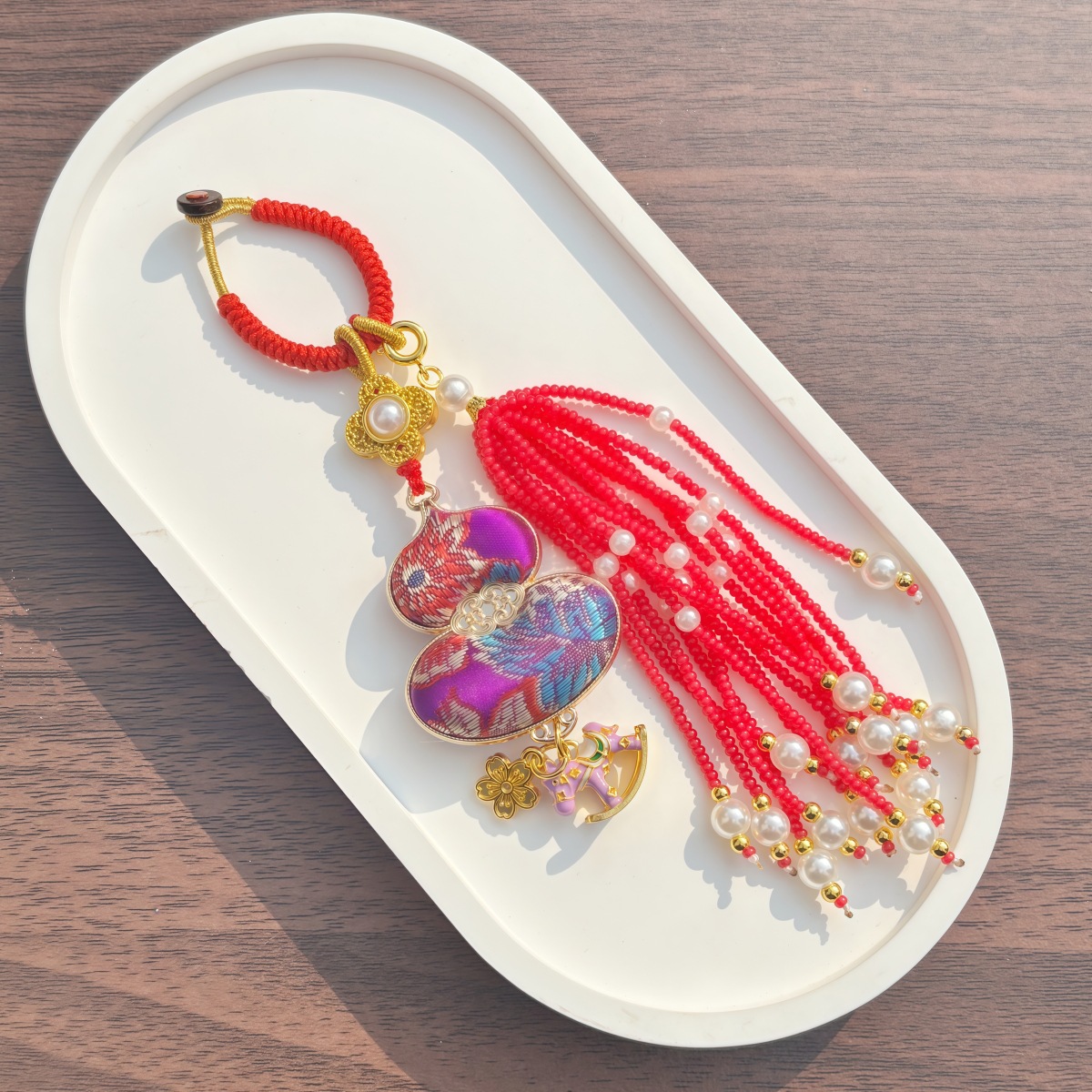 Chinese style embroidery gourd pendant decoration