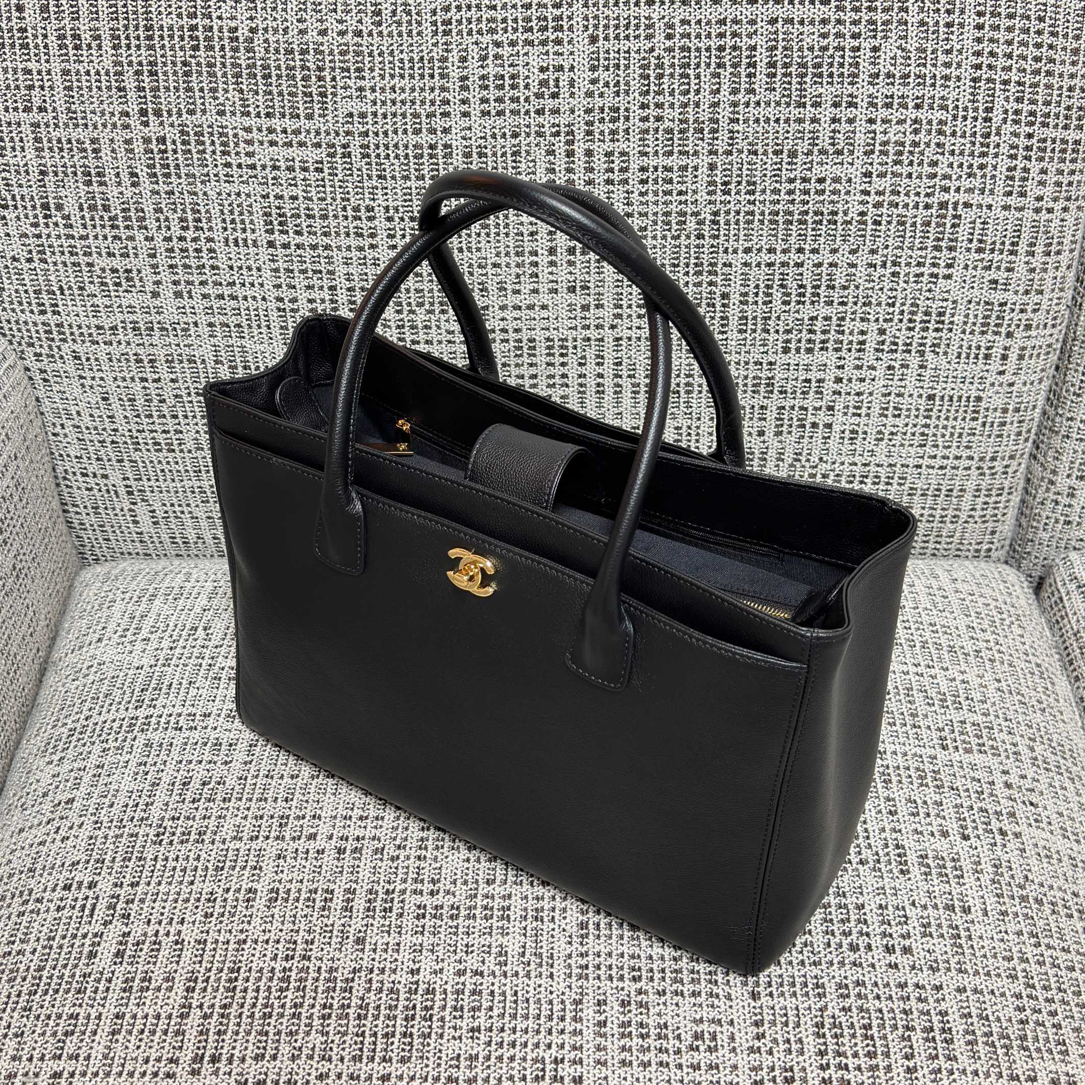 Vintage Structured Tote Bag（Black Gold Handbag Tote） - Mocuir