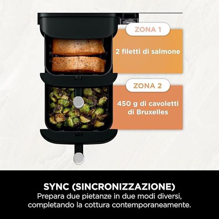 NINJA - FRIGGITRICE AD ARIA 7,6 LT SL300EU-Nero