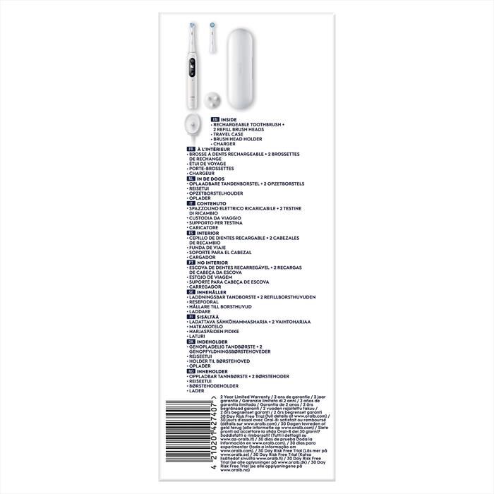 ORAL-B - Spazzolino elettrico IO6 SERIES-Bianco