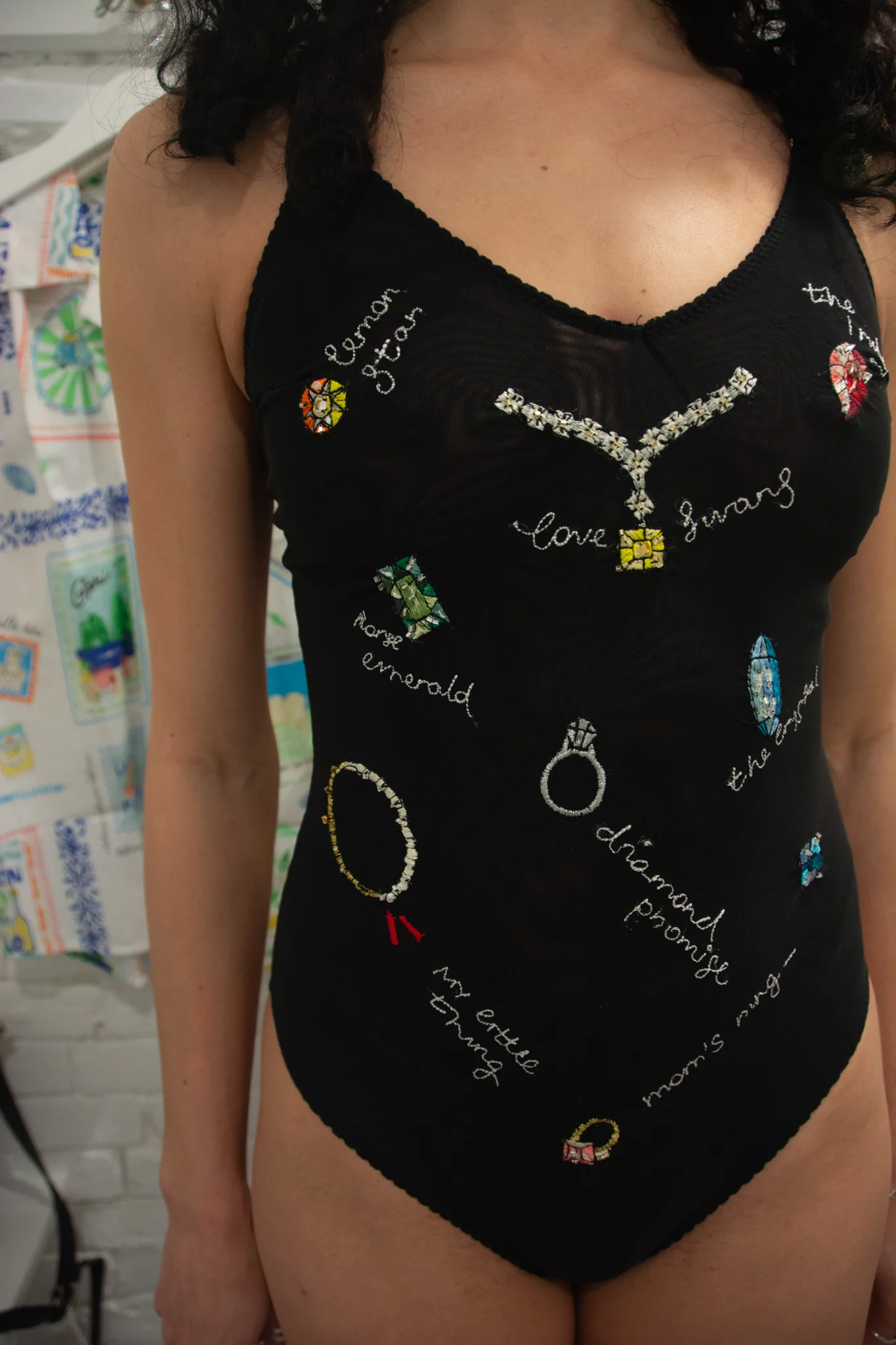 Love and Swans Jewels Bodysuit