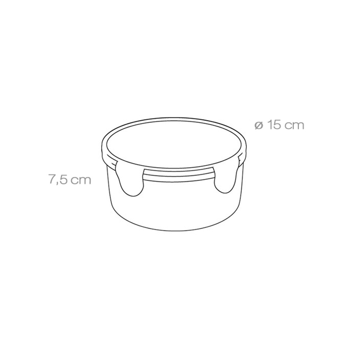 Dóza FRESHBOX 0,8 l, kulatá