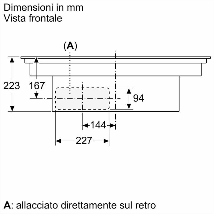 BOSCH - Piano in vetro ceramica ad induzione PVS831B16E-Nero