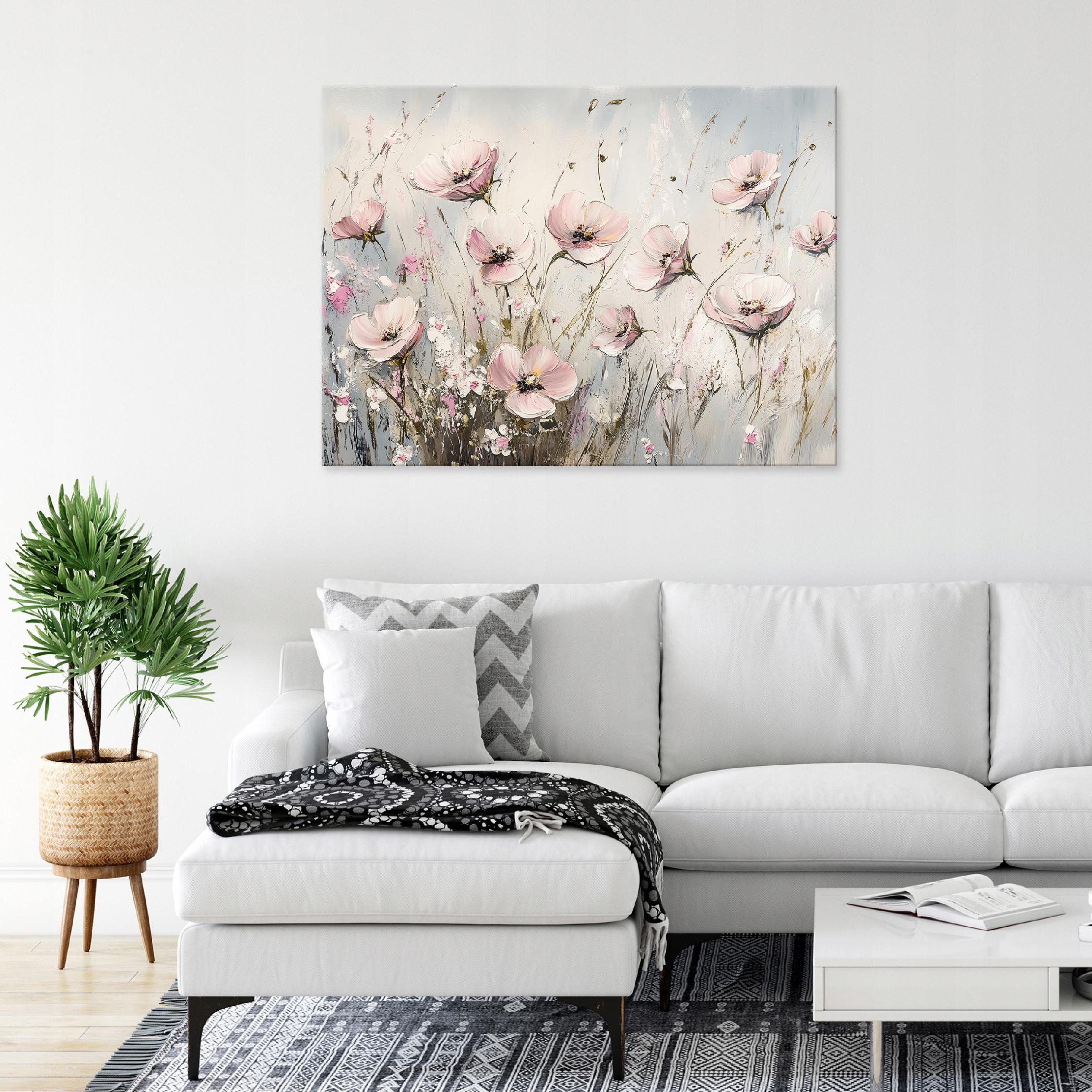 Canvas painting wall flowers abstraction for bedroom living room kitchen 40x30