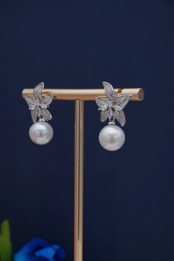S925 Sterling Silver Freshwater Pearl Earrings