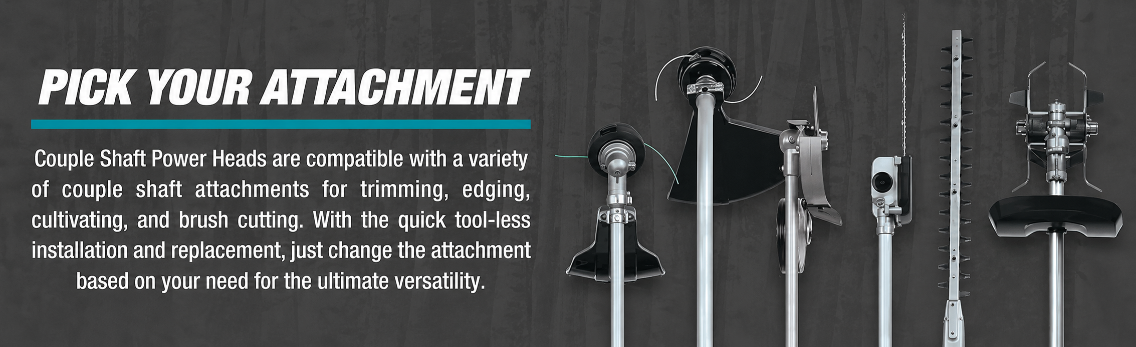 Outdoor power tool attachment system