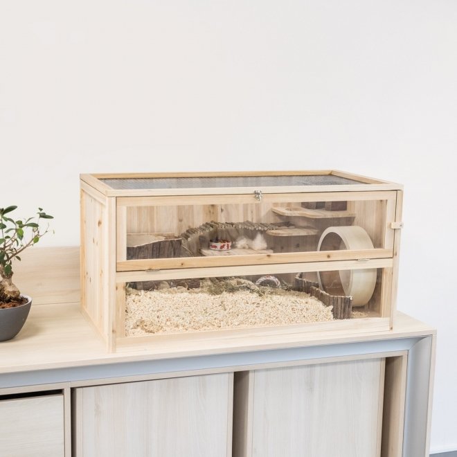 Trixie trebur med plexiglass til hamster, mus eller ørkenrotte
