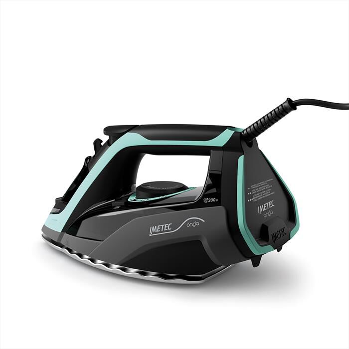 IMETEC - FERRO DA STIRO A VAPORE IMETEC ONDA F1-Nero, Turchese