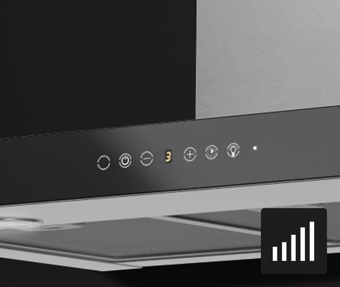 GLEM GAS - Cappa a camino decorativa GHN980IXA Classe A-Inox