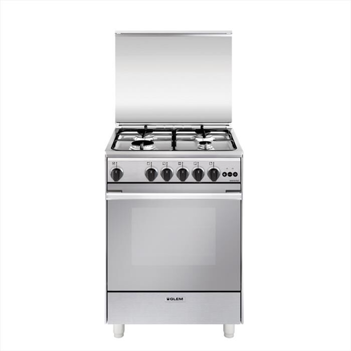 GLEM GAS - Cucina a gas U654VI Classe A-INOX