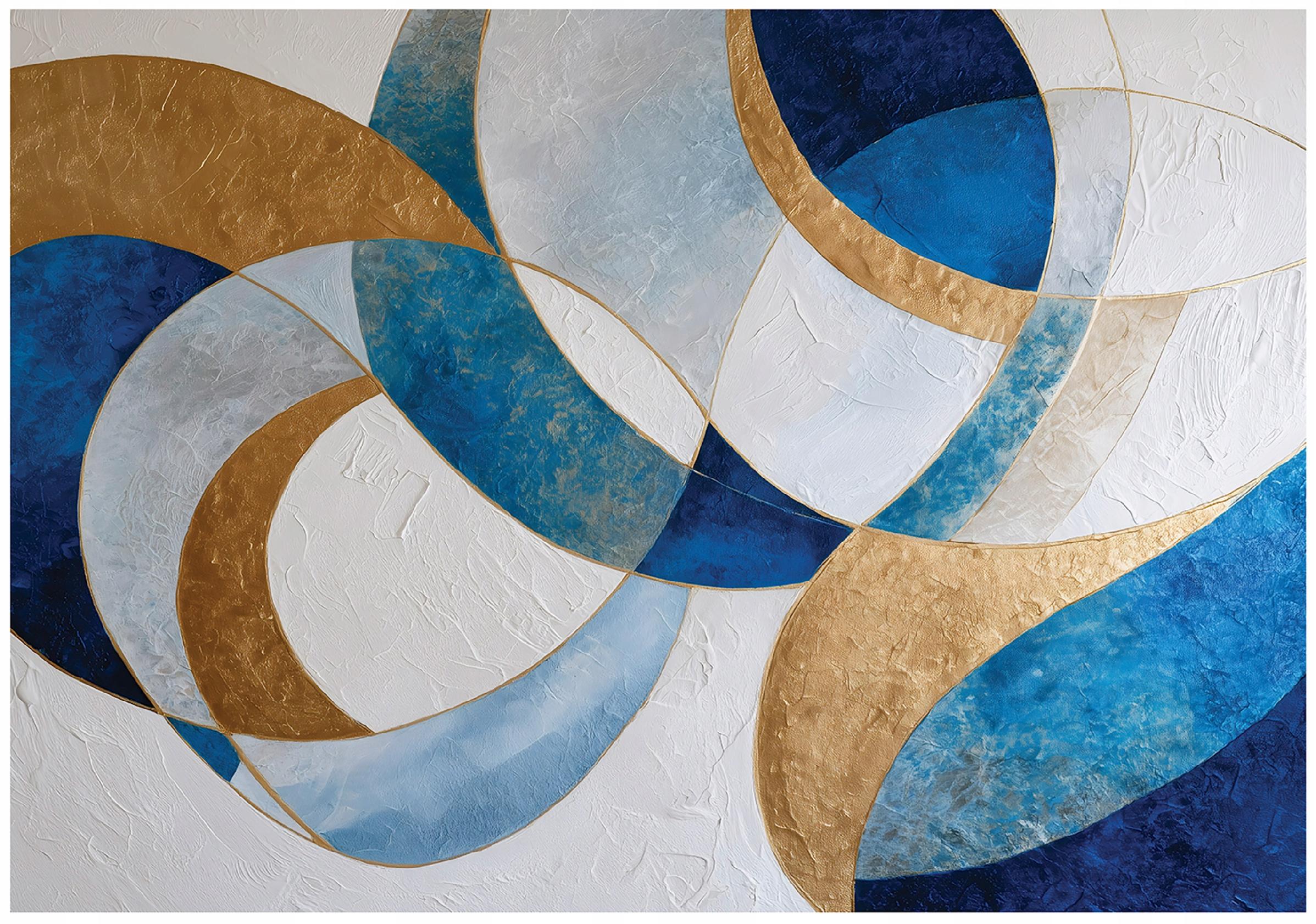 Abstract geometry wall mural for bedroom or living room, non-woven wallpaper,