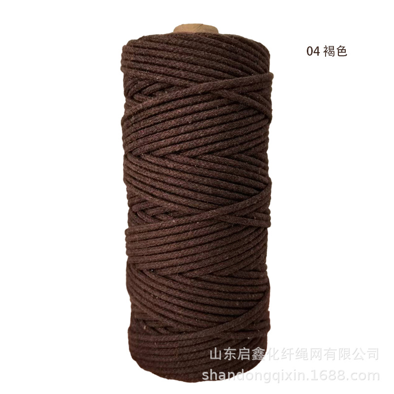 Braided rope drawstring decorative tapestry rope tag rope colored cotton rope