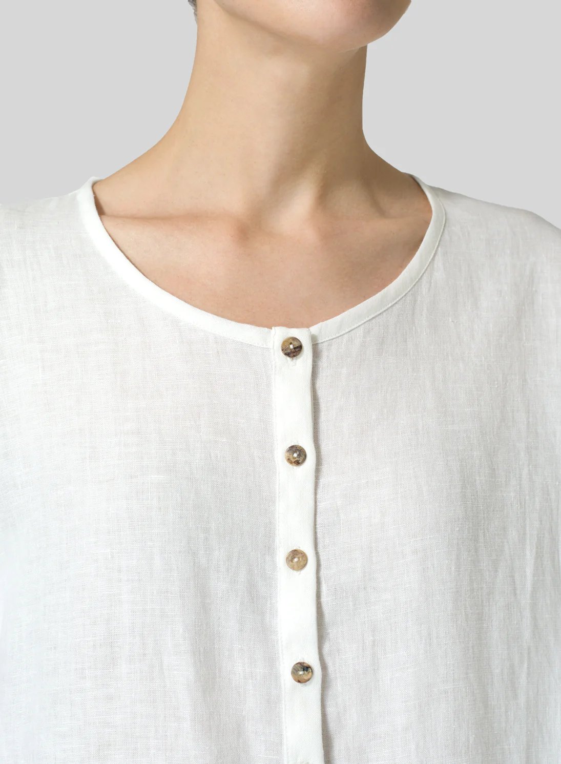 Cotton Linen Wide Sleeve Shirt