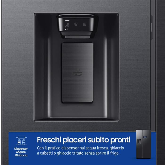 SAMSUNG - Frigorifero side by side RS90F64EDFEF 614L ClasseD-Antracite