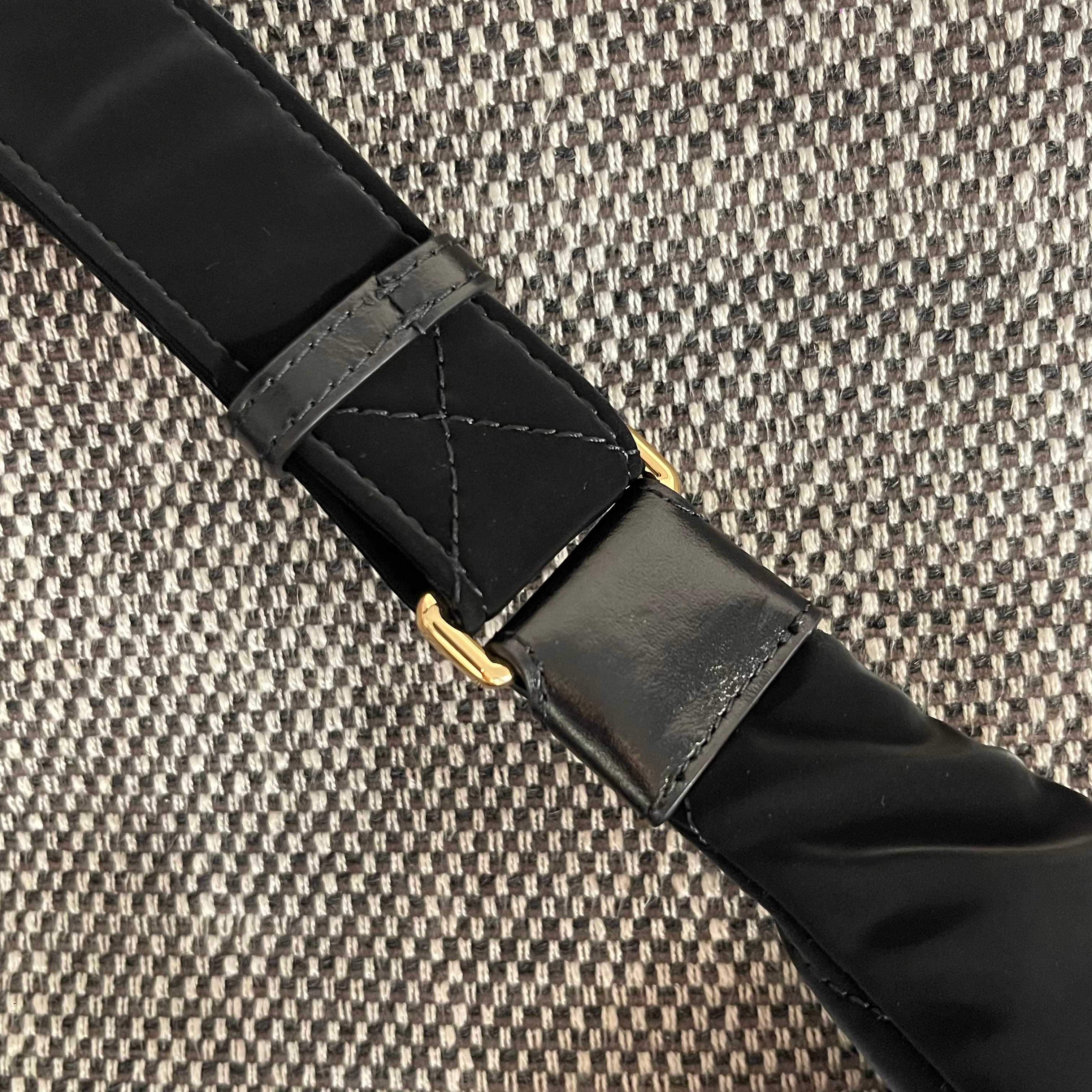 24N Coco Neige Large Hobo Bag in Black Satin Nylon (Gold Hardware) - Mocuir