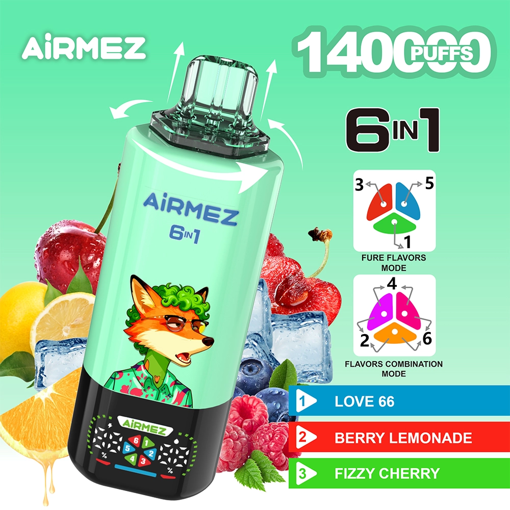 【New Arrive】Airmez 140000 Puffs 6in1 Disposable Vape