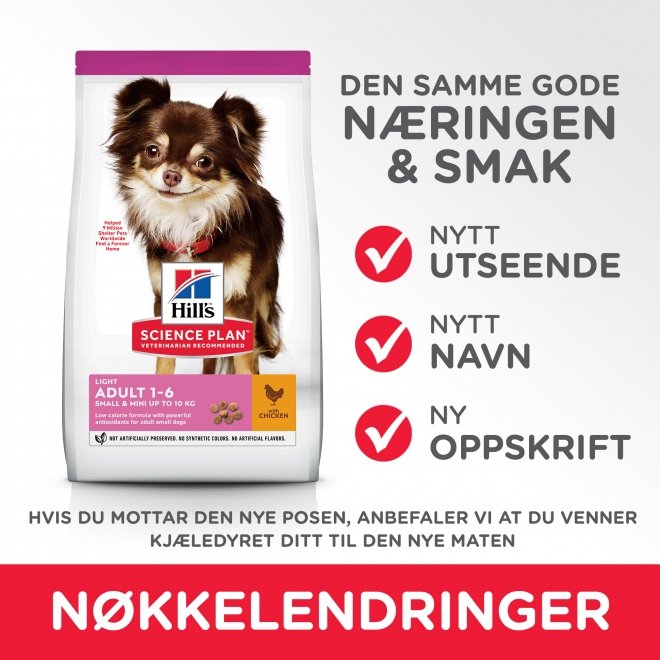 Hill's Science Plan Dog Adult Small & Mini Light Chicken