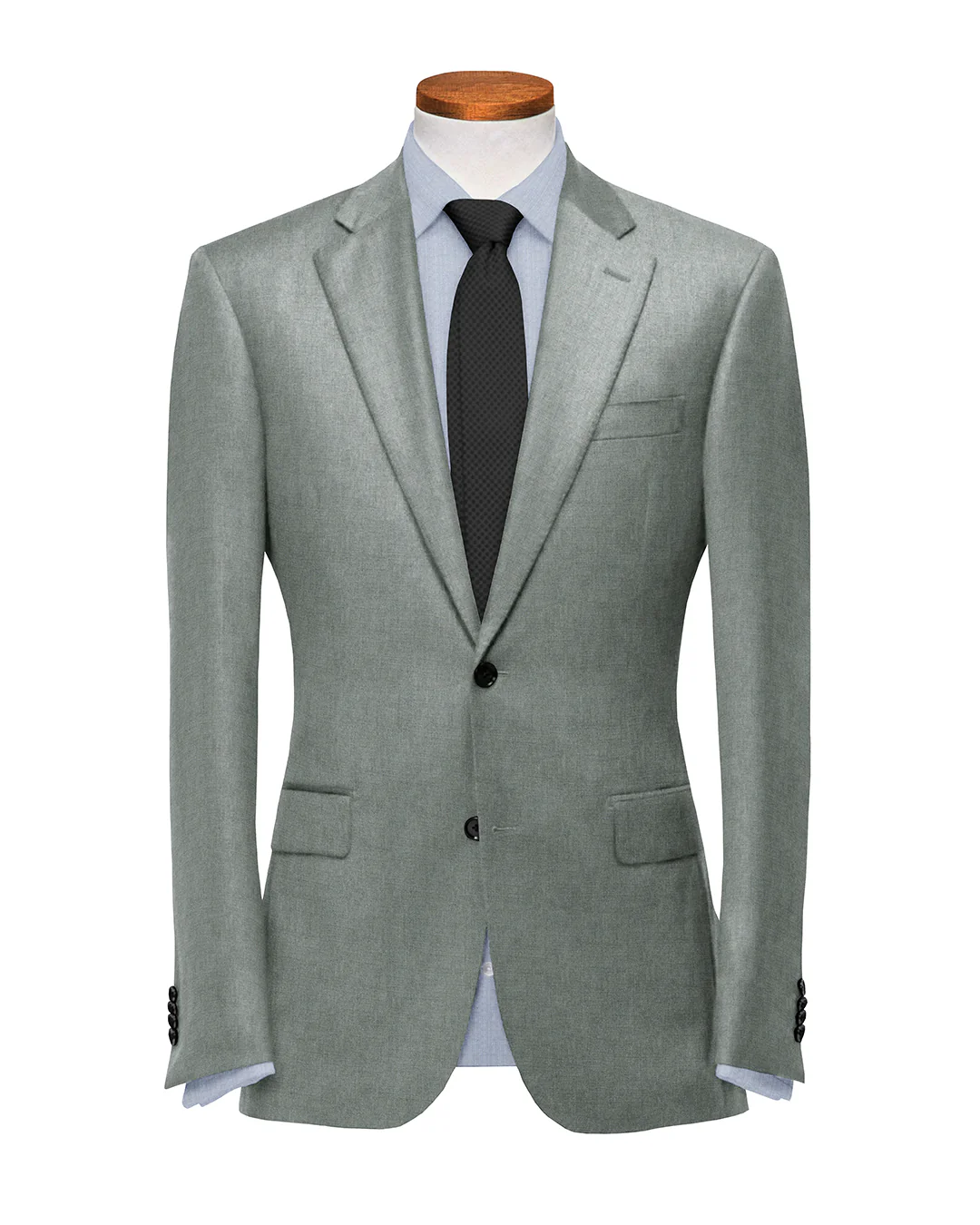 Flannel: Light Grey Twill 14 Oz Suit