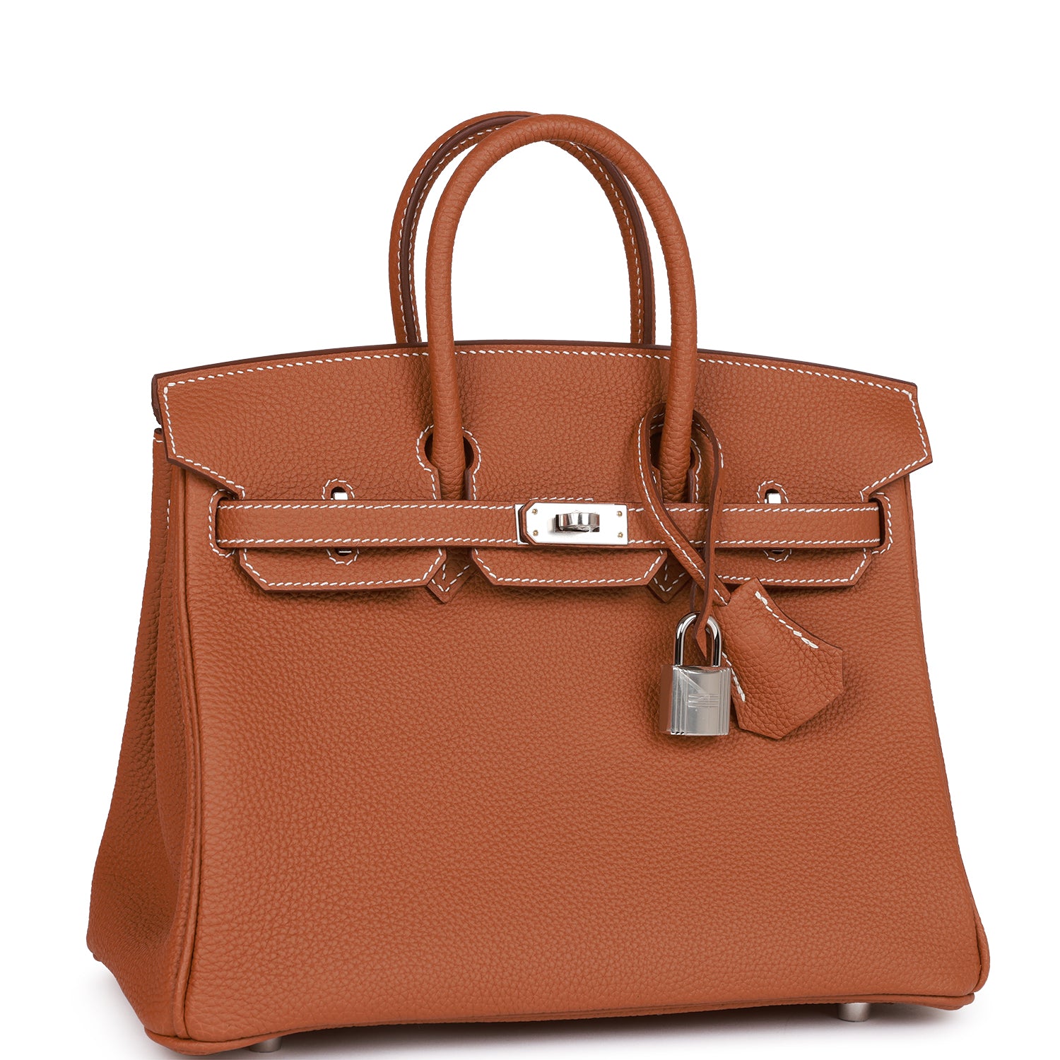 Birkin 25 Gold Togo Palladium Hardware