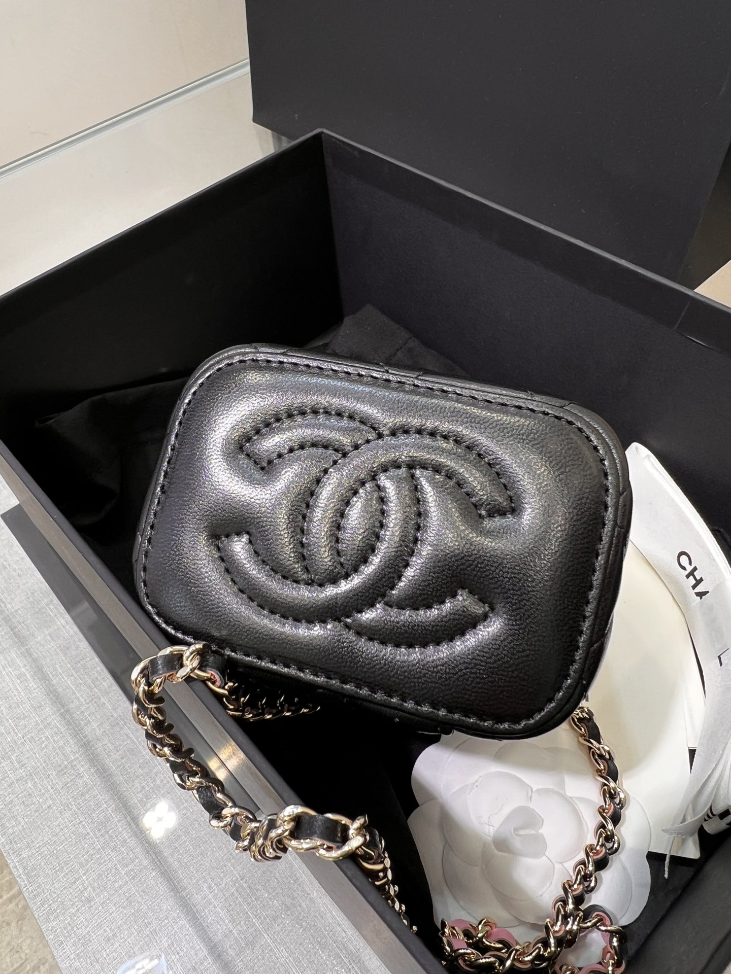 23P Long Vanity with Top Handle (Black & Pink) - Mocuir