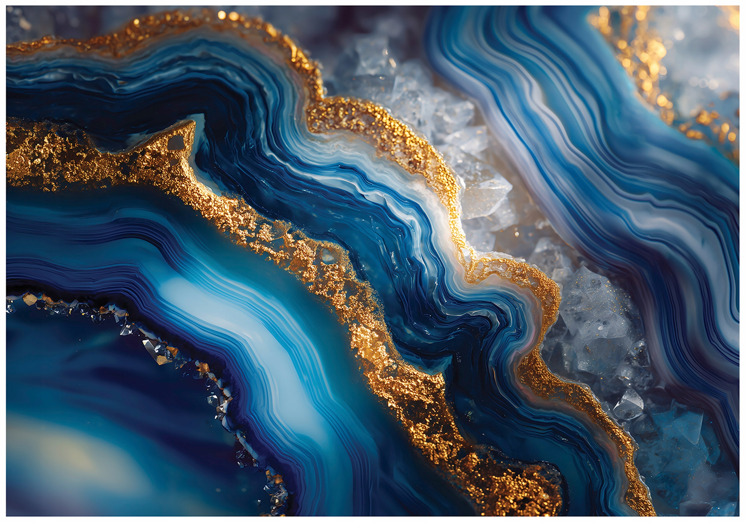 Abstract marble wall mural for bedroom or living room, non-woven wallpaper,