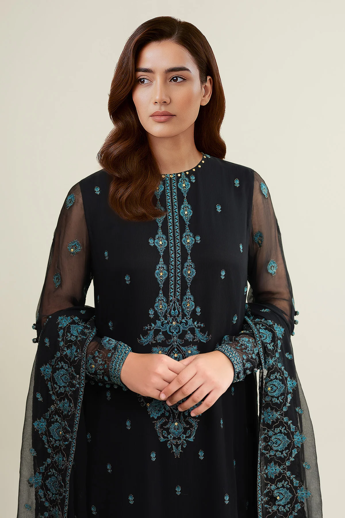 BAMBER CHIFFFON | EMBROIDERED