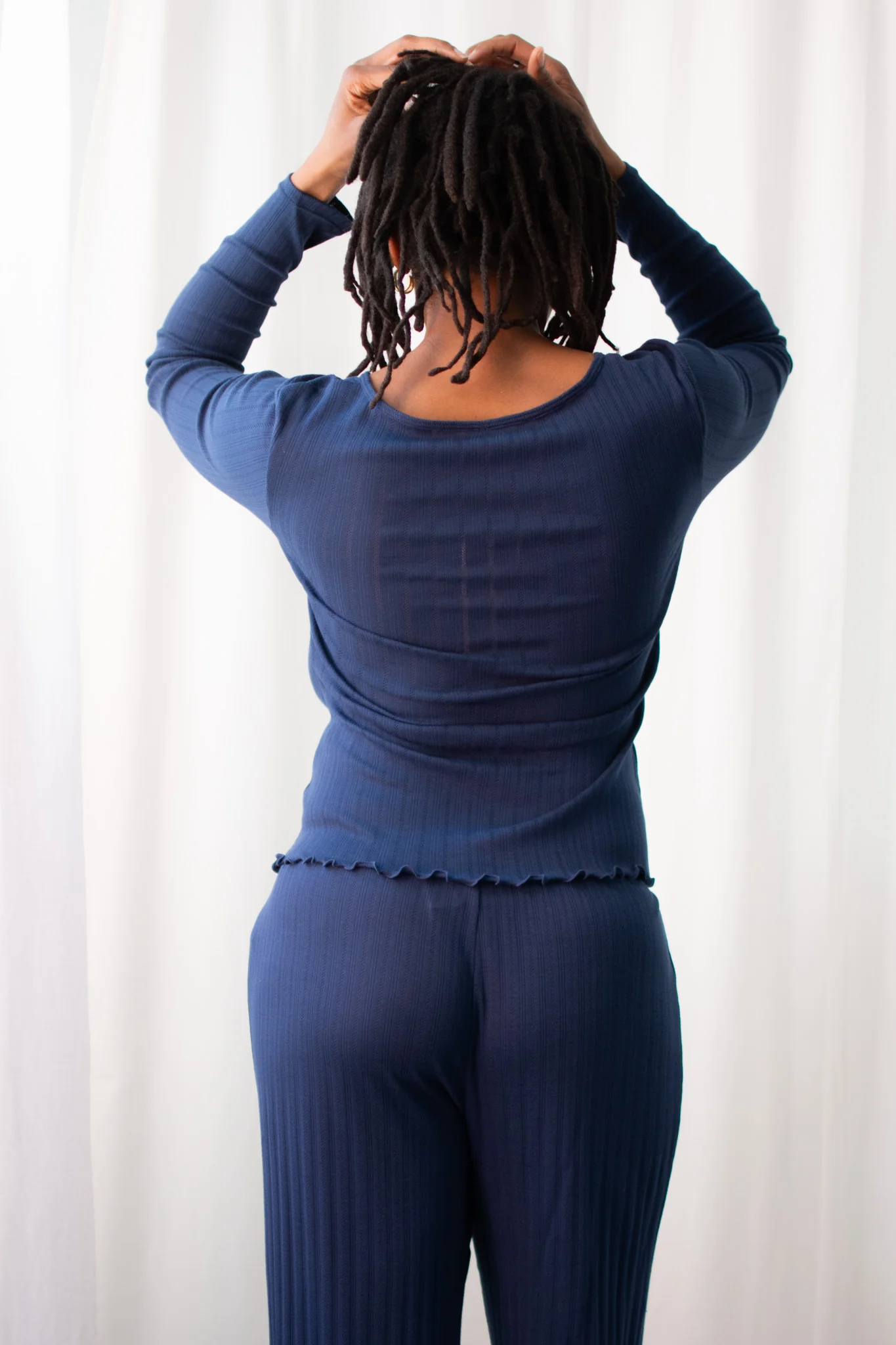 Eberjey Pointelle V-Neck Henley