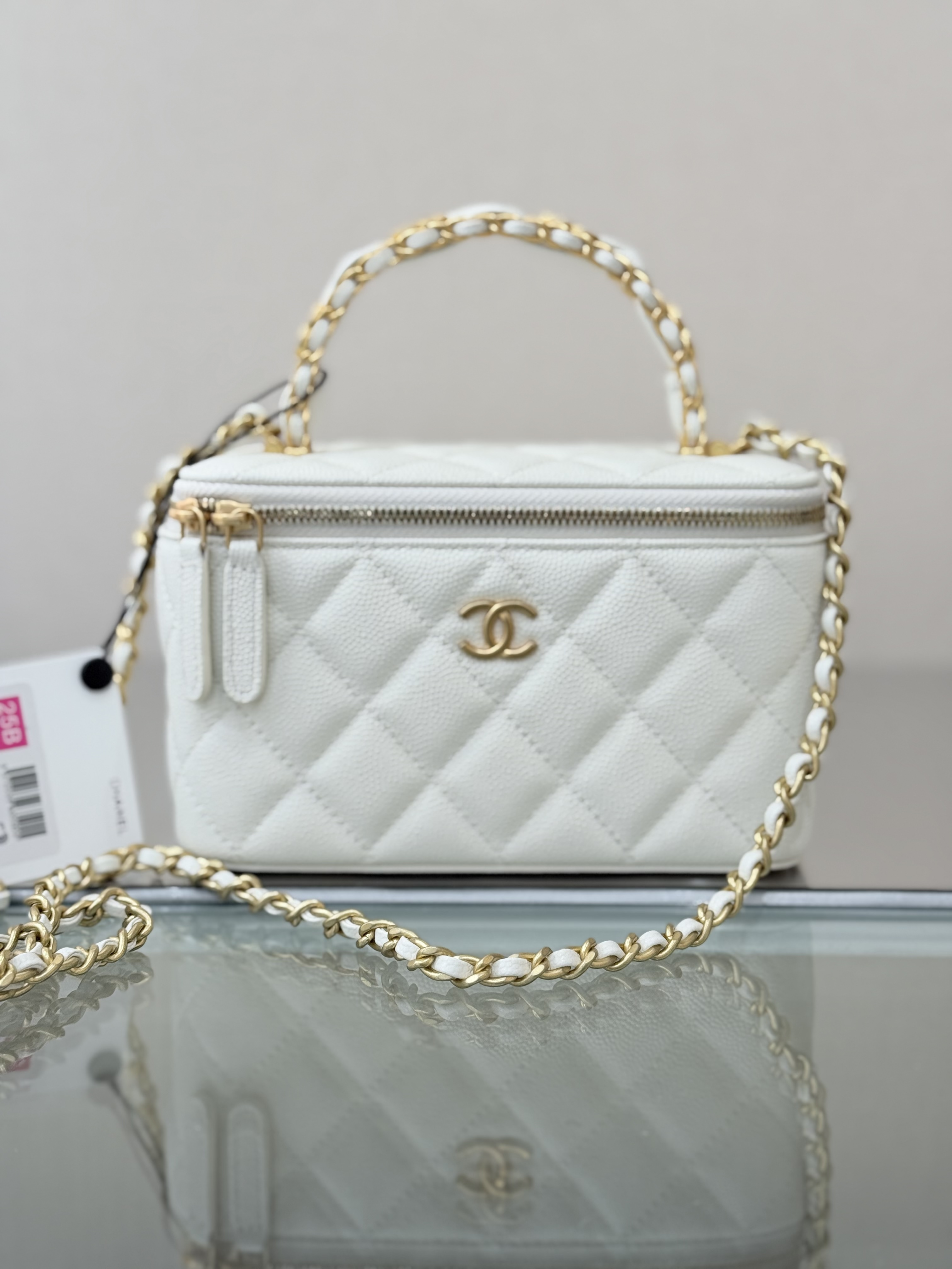 Vanity Case with Handle（White） - Mocuir