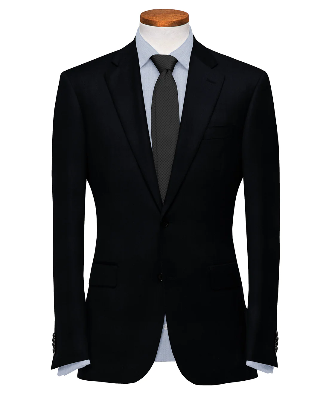100% Wool Dark Navy Twill Suit
