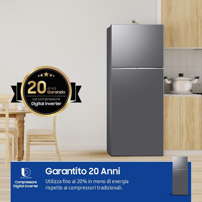 SAMSUNG - Frigorifero 2 porte RT47CG6626S9ES Classe E 465 lt-METAL INOX