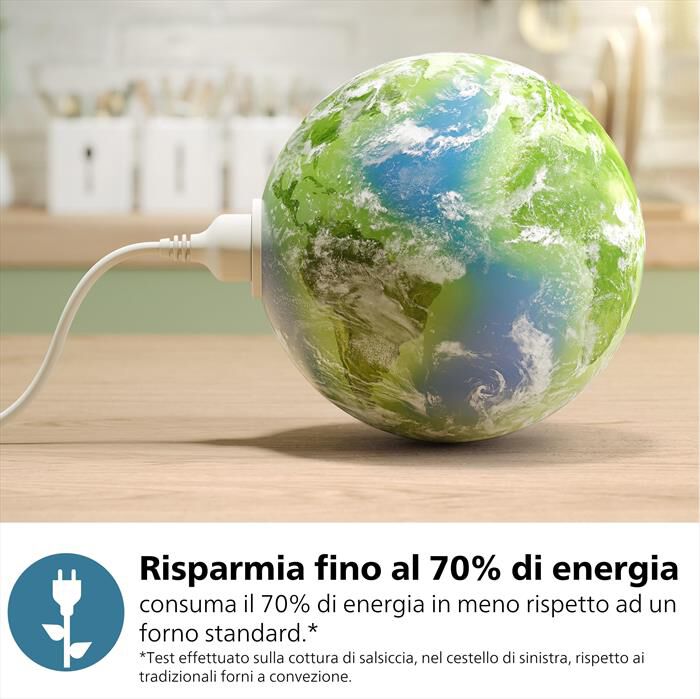 PHILIPS - Friggitrice AIRFRYER SERIE 3000 DA 9L NA352/00-Nero/Oro