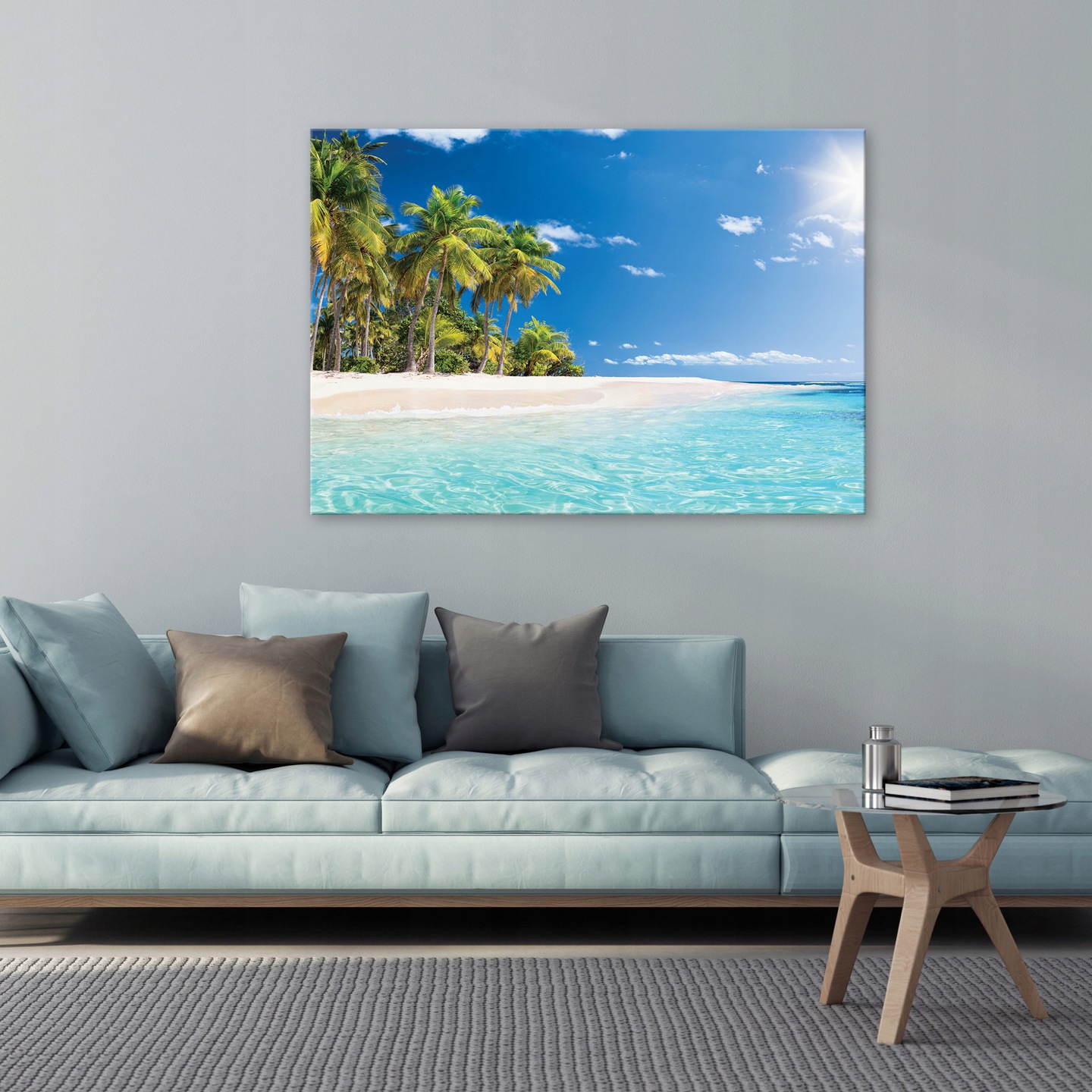 Beach and sea painting on canvas for the bedroom, 60x40