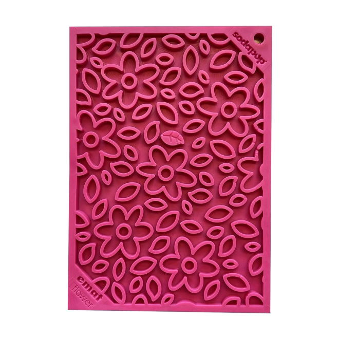 SodaPup Slikkematte Blomst Rosa