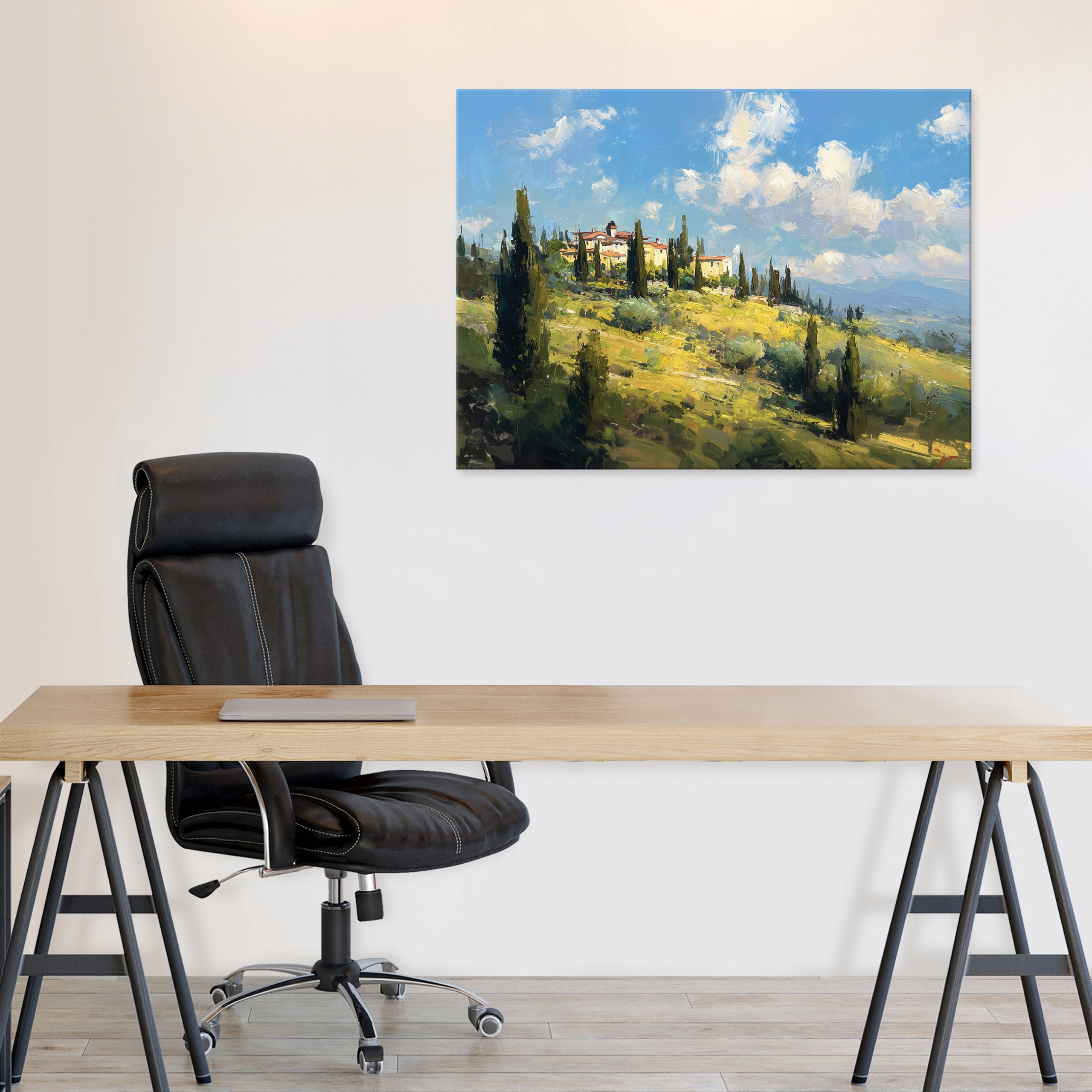 Landscape painting of mountains and nature for the bedroom, living room, or kitchen on canvas, 40x30