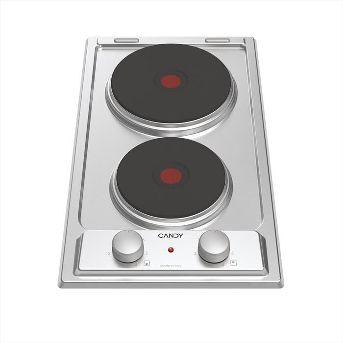 CANDY - Piano cottura elettrico CE32XK 28,8 cm-Acciaio inox