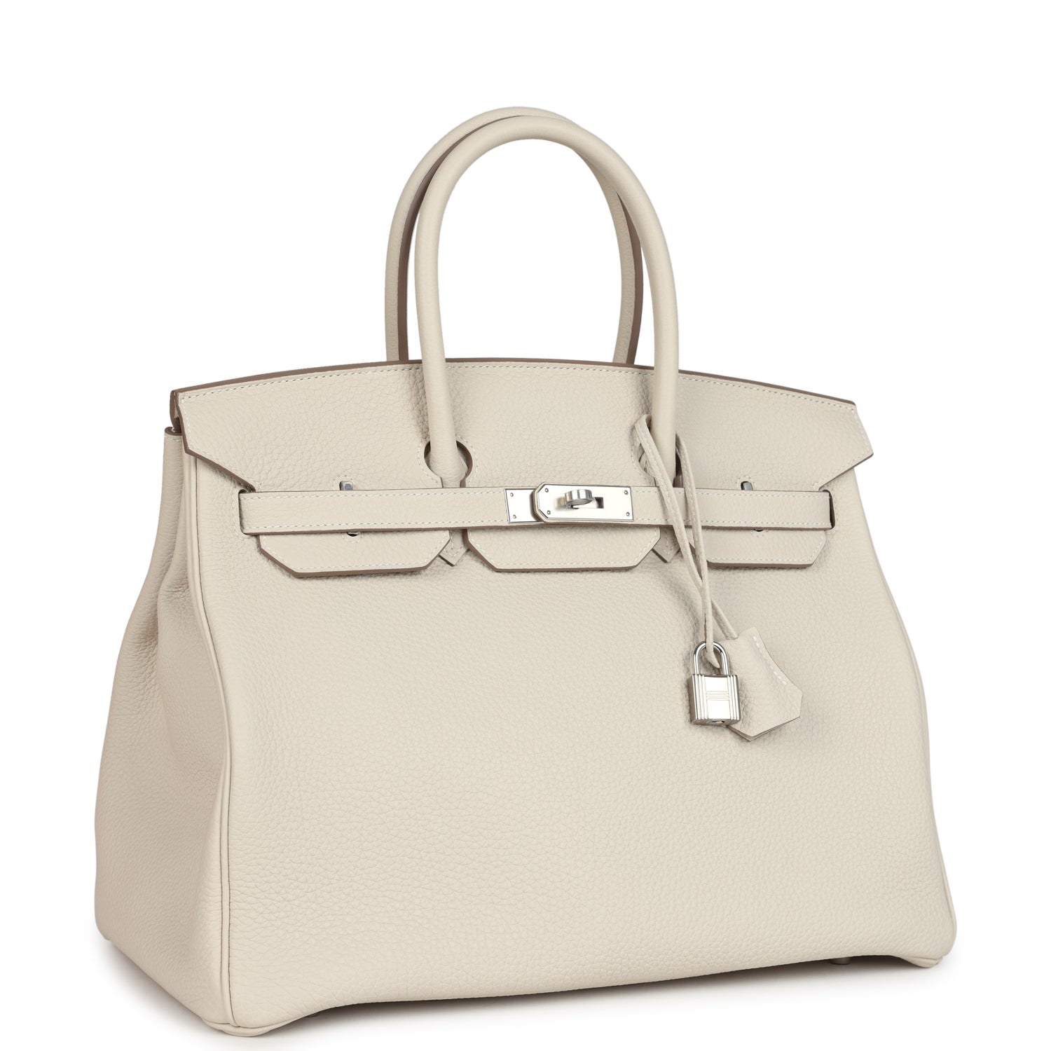 Birkin 35 Mushroom Togo Palladium Hardware