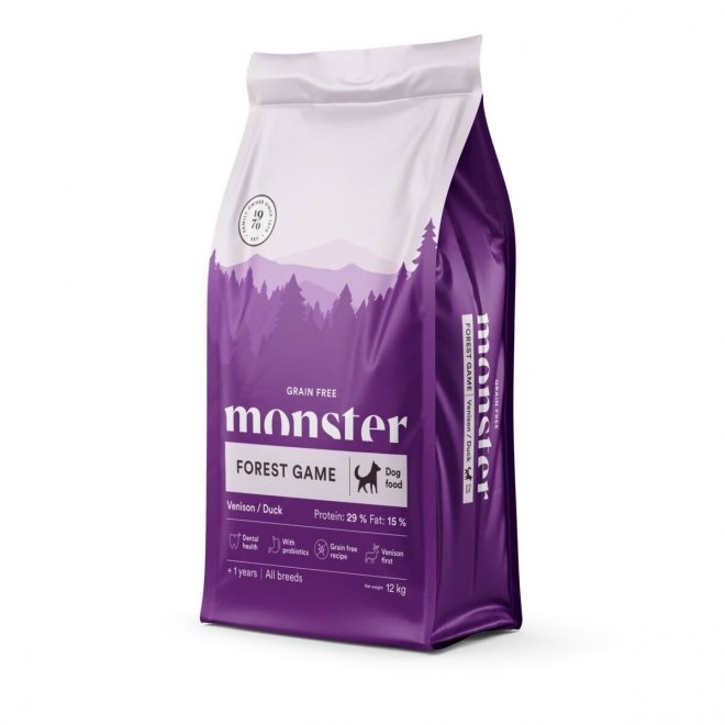 Monster Dog Grain free Forestgame All Breed Hjort & And