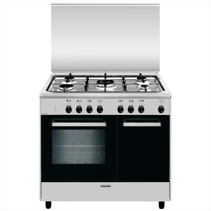 GLEM GAS - Cucina a gas AR965MI6 Classe A-INOX