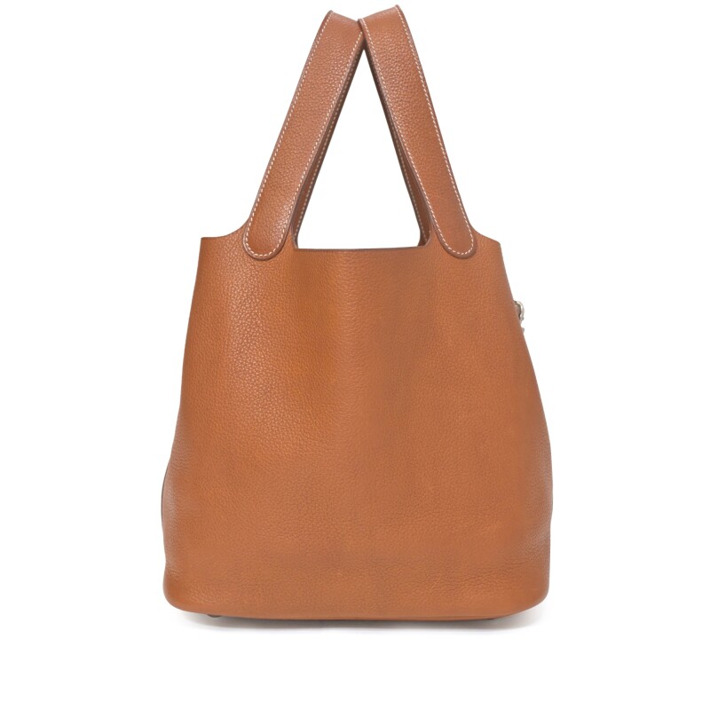 Fauve Barenia Picotin Lock 22 Palladium Hardware