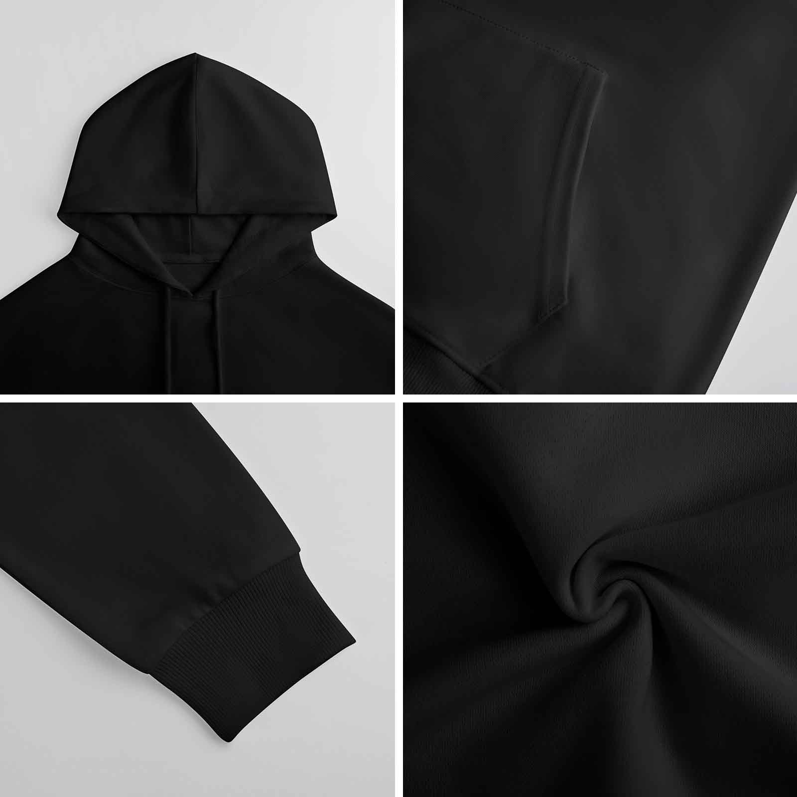 Personalized Custom Men’s 100% Cotton Hooded Sweater with Graphic Print