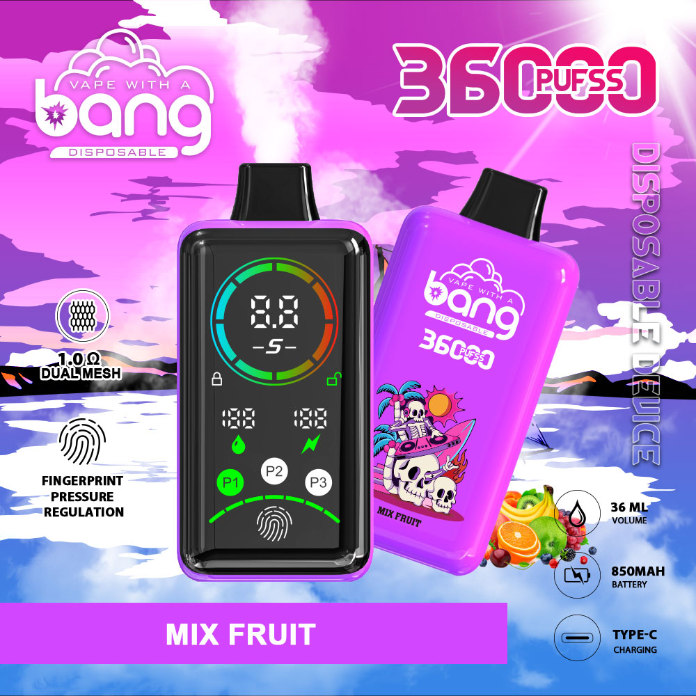 Bang 36K Power Advanced Fingerprint  Disposable Vape(3 pieces)