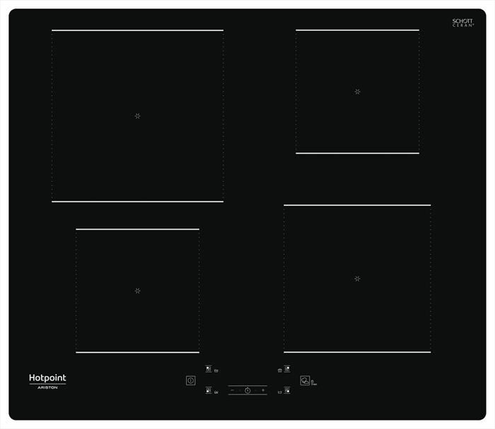 HOTPOINT ARISTON - Piano cottura induzione HQ 5660S NE 59 cm-Nero