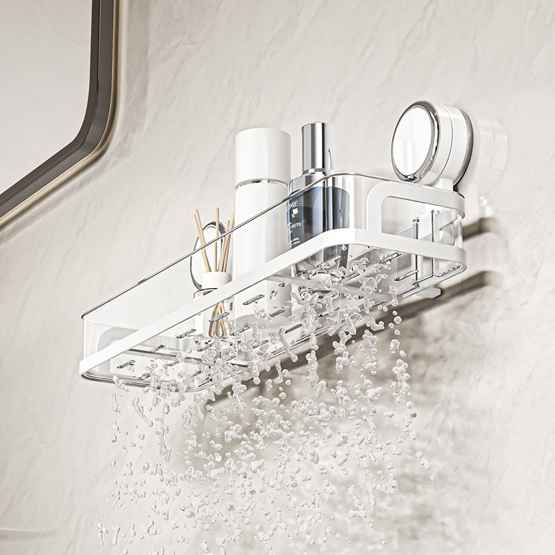 Suction Cup Toilet Storage Rack Punch-free Washbasin Storage Rack Wash Table Wall-mounted Toilet Bathroom Shelf