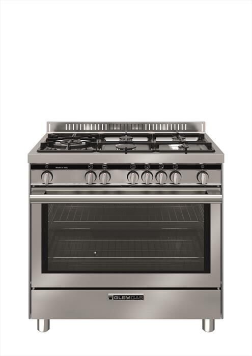 GLEM GAS - Cucina a gas ST96TVI Classe A-INOX