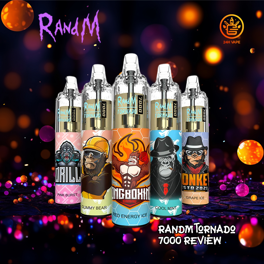（3 pieces）RandM Tornado 7000 7K Puffs Strength 2% 5% Disposable RandM Vape