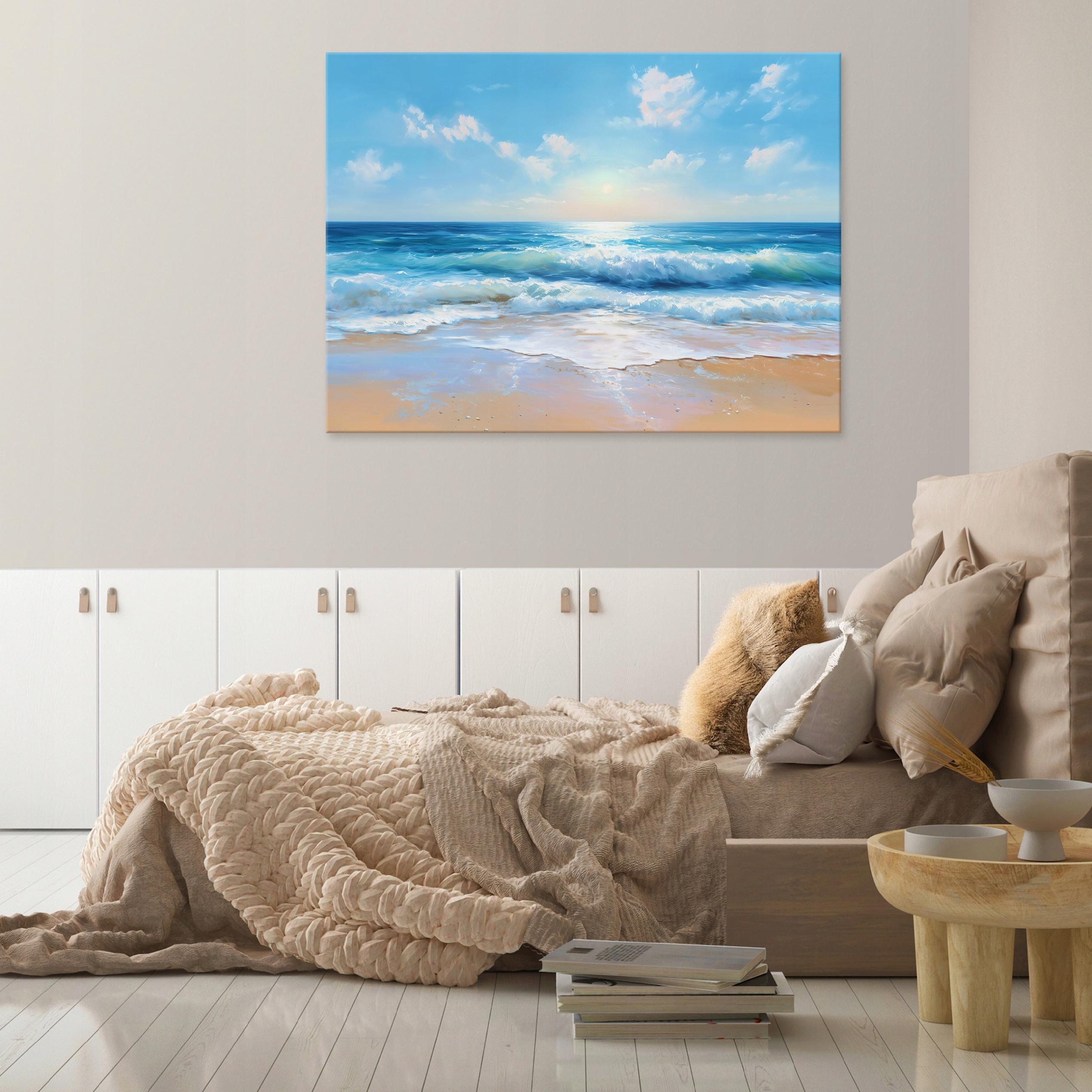 Beach, sea, nature, landscape painting for bedroom, living room, kitchen on canvas, 40x30